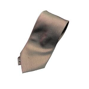 New Pronto Uomo Men's‎ Silk necktie Checkered Maroon Gold Classic Career